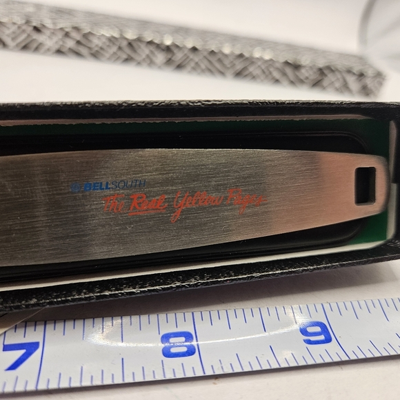 Vintage Bellsouth Yellow Pages Advertising Metal Letter Opener 8" Used Condition - Picture 4 of 5